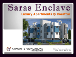 Saras Enclave - Ammonite Foundations Private Limited