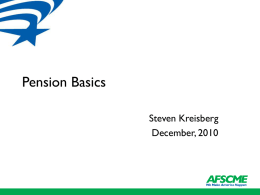 Pension Basics - AFSCMEStaff.org