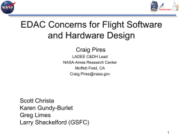EDAC Concerns for Flight Software and Hardware Design