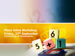 Pace Value workshop slides