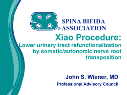 The Xiao Procedure - 37th SBA National Conference