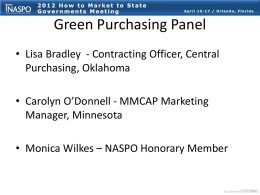 new NASPO Green Purchasing 041712