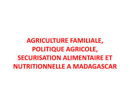 agriculture familiale, politique agricole, securisation