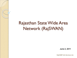 rajasthan state wide area network (rajswan)