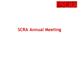 SCRA Annual Meeting - Stanford University