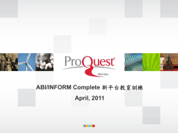 ABIC_new_platform_training_Apr_2011