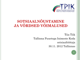 Teabepäev_30.11.2012_Tallinna Puuetega Inimeste Koja
