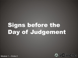 1-2 Signs Before the Day of Judgement