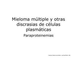 Diapositivas IX - Oncología Clínica / Hematología