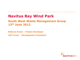 Navitus Bay Wind Park presentation