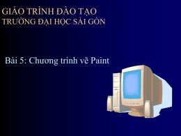 Chương trình Paint - Trường Đại Học Sài Gòn