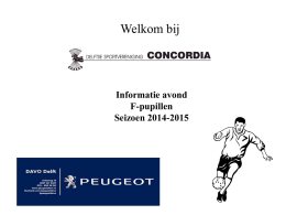 Presentatie F Ouderavond seizoen 2014-2015