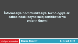 Təqdimat(MS Powerpoint faylı) - Ramin Orucovun Java və Oracle