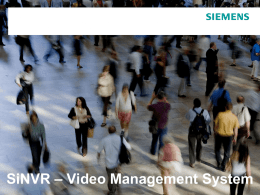 SiNVR – Presentation