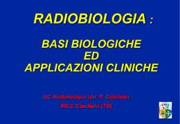 Radiobiologia_1 - Dipartimento di Fisica