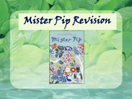 Mister Pip Revision
