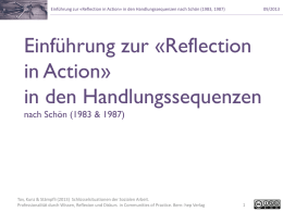 Schön: Reflection in Action - Schlüsselsituationen der Sozialen Arbeit