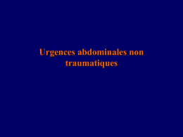 Urgences abdominales non traumatiques