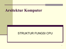 Struktur dan Fungsi CPU