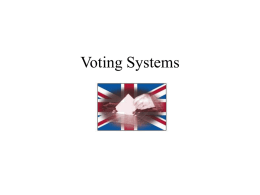 Voting Systems - Schools Project