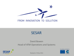 SESAR 2020 towards deployment