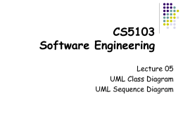 Lecture 05 Class Diagram And Sequence Diagram
