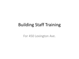 In-Building Relocation Area - 450 Lexington Avenue FS/EAP Online