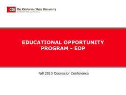 EOP - The California State University