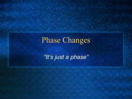 Phasechanges