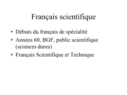 Le français scientifique et technique Hatier 1971