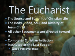 The Eucharist Slides