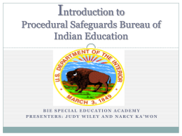 Introduction to Procedural Safeguards