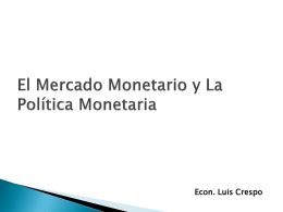 Ponencia El Mercado Monetario LACC