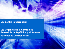Ley Contra la Corrupción y Ley - AJVC Bufete Internacional