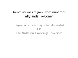 Jörgen Johanssons presentation från den 23 maj.