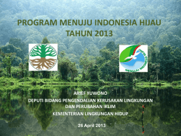 Presentasi Menuju Indonesia Hijau