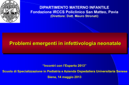 - Specializzazione Pediatria