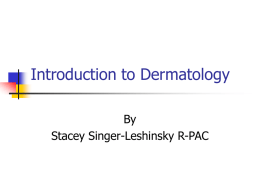 Introduction to Dermatology-student