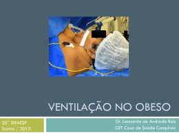 Ventilação no Obeso - Anestesia Campinas