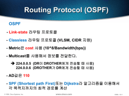 8장 Routing protocol(OSPF)