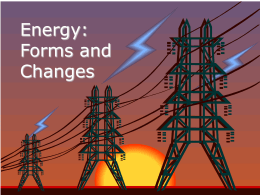 Alternative Energy forms and Changes Power Point