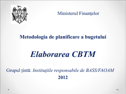 CBTM- etape, elemente, responsabilităţi