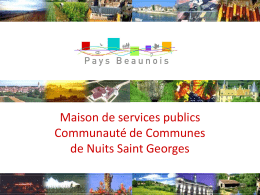 Maison des services publics Nuits Saint Georges