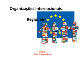 organizacoes internacionais regionais