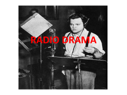 powerpoint on radio drama