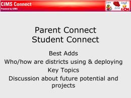 Parent Connect/Student Connect