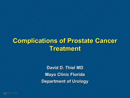 Complications of Prostate Cancer Treatment