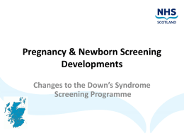 Down`s syndrome screening