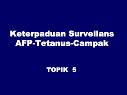 Keterpaduan Surveilans AFP-Tetanus