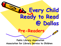 Pre-Readers - Dallas Public Library